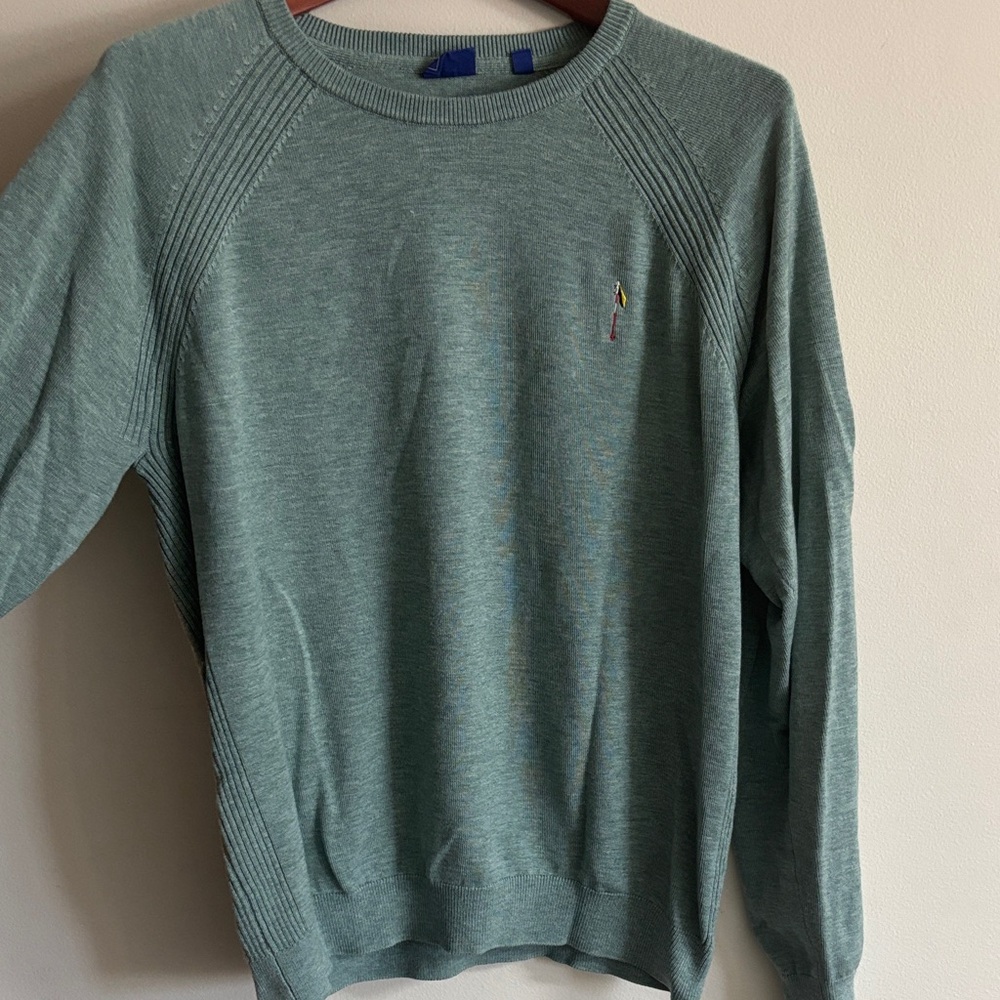 FootJoy Men's Seafoam Green Crewneck Sweater